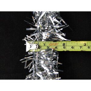 72 FEET CHRISTMAS TREE GARLAND TINSEL SILVER ENOUGH FOR A TREE